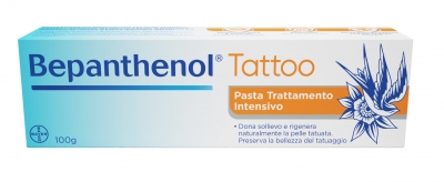 Bepanthenol presenta un nuovo prodotto per la cura del tatuaggio